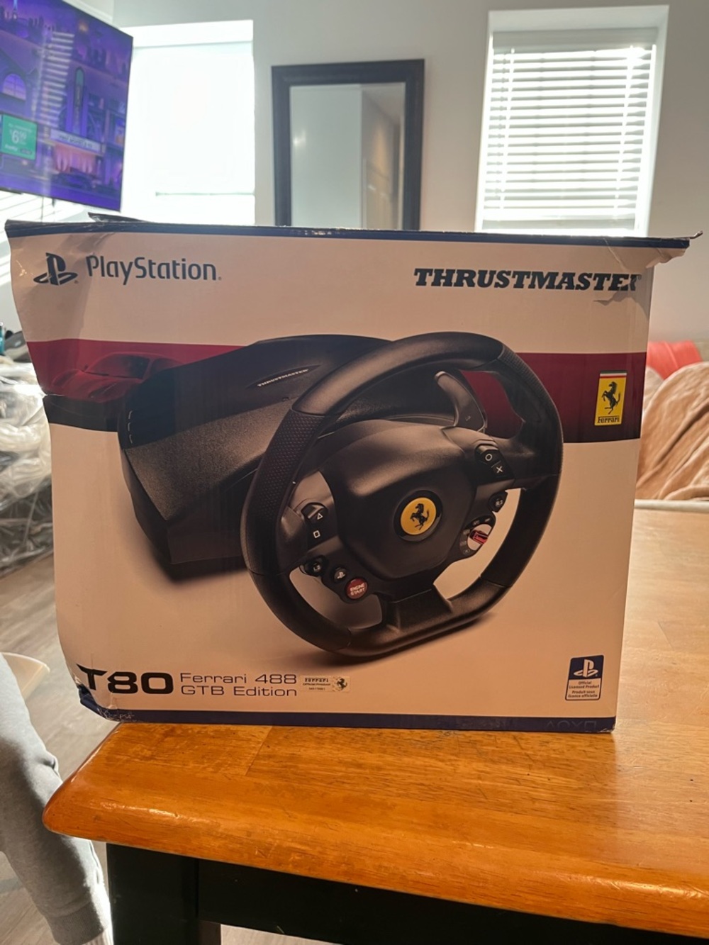 T80 Ferrari 488 GTB Edition Racing Wheel - Black